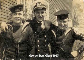 George, don and Glenn 1943